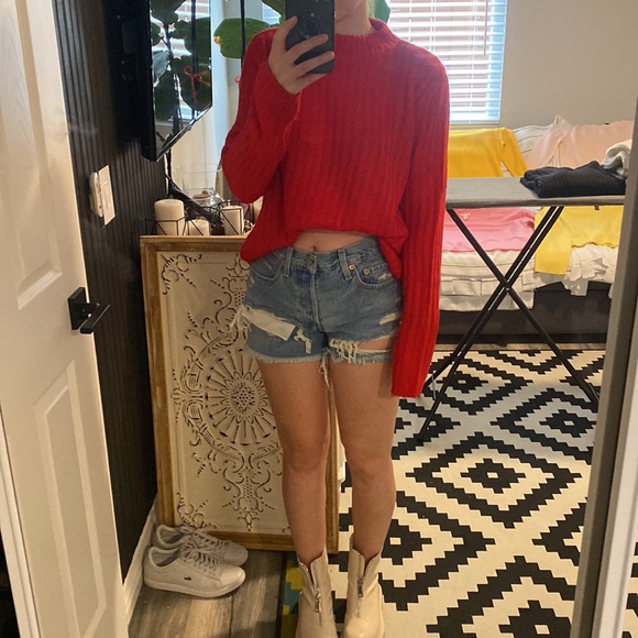 H&M red knit sweater - Picture 9 of 12